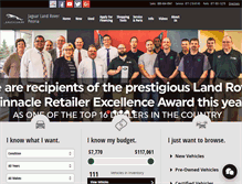 Tablet Screenshot of jaguarlandroverpeoria.com